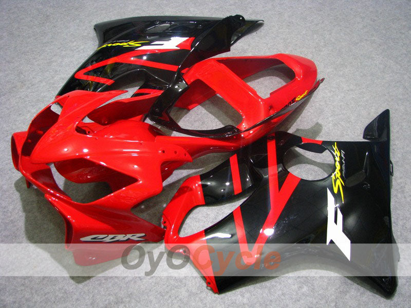 Injection Fairing kit for 01-03 CBR600F4i - Red, Black - Factory Style #OYO87900172