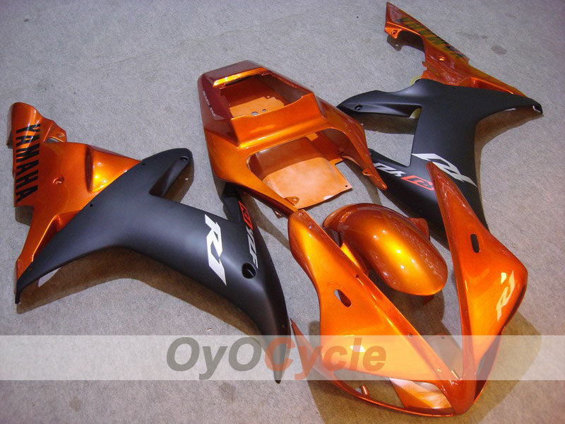Injection Fairing kit for 02-03 YZF-R1 - Orange, Black, Matte - Factory Style #OYO87900814 Main image
