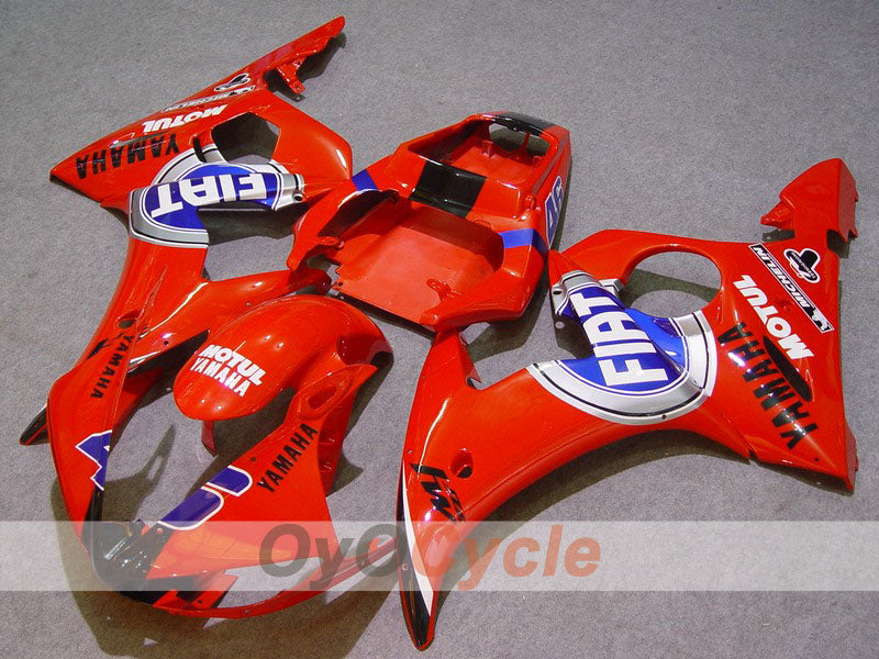 Injection Fairing kit for 05 YZF-R6 - Red, Blue - FIAT, MOTUL #OYO87902644