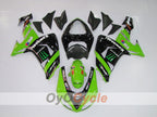 Injection Fairing kit for 06-07 NINJA ZX-10R - Green, Black - Monster #OYO87901623