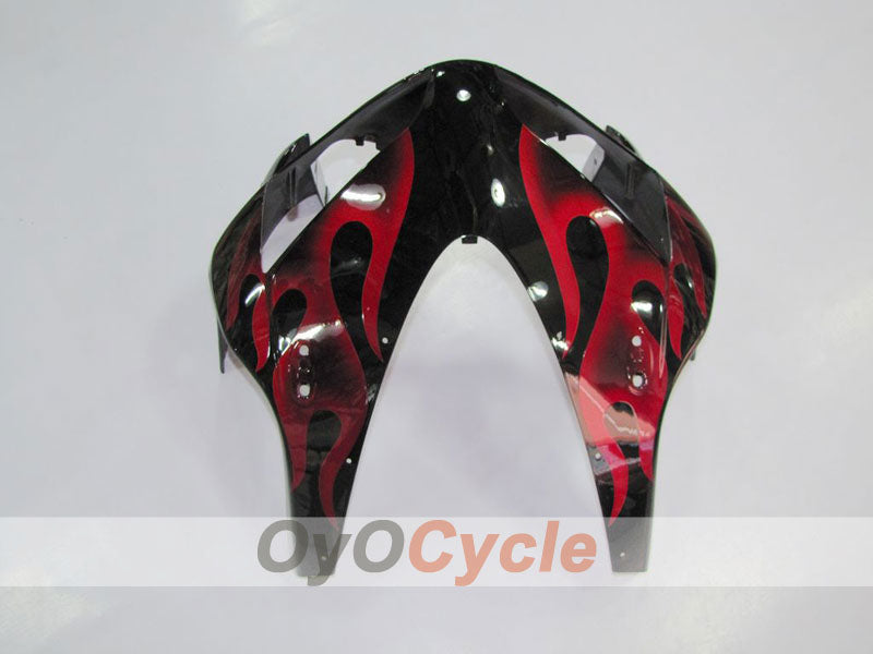 Injection Fairing kit for 03-04 CBR600RR - Red, Black - Flame #OYO87902509