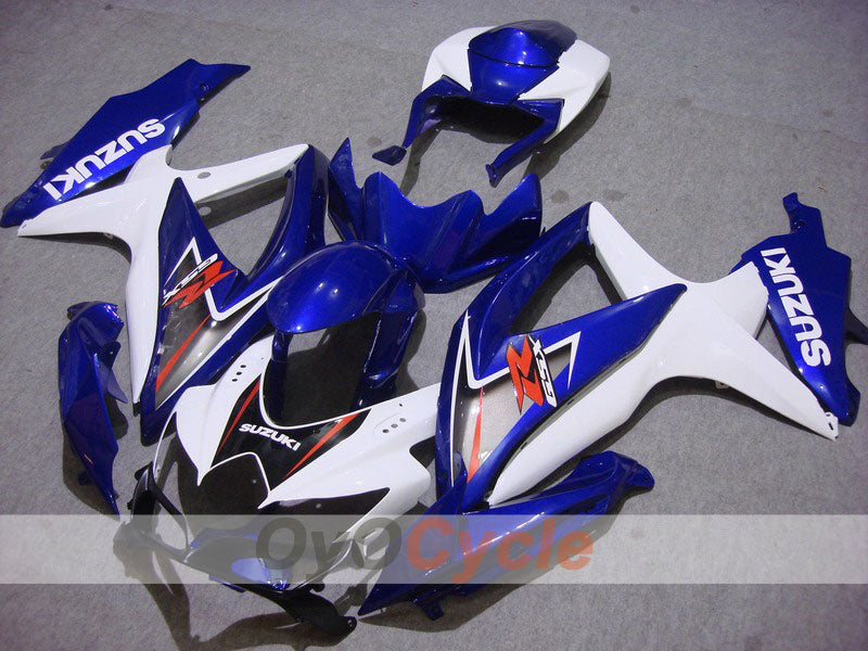 Injection Fairing kit for 08-10 GSX R600 - Blue, White - Factory Style #OYO87901666