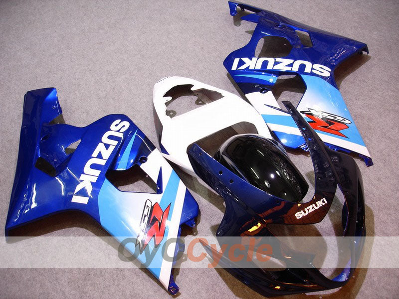 Injection Fairing kit for 04-05 GSX R750 - Blue, White - Factory Style #OYO87901193
