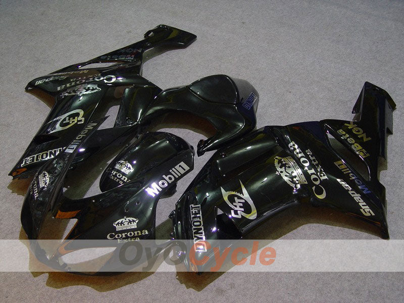 Injection Fairing kit for 07-08 NINJA ZX-6R - Black - Corona #OYO87901901 Main image