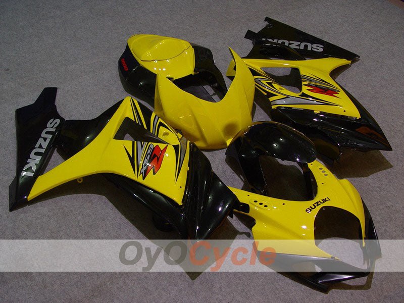 Injection Fairing kit for 07-08 GSX R1000 - Yellow, Black - Factory Style #OYO87902132