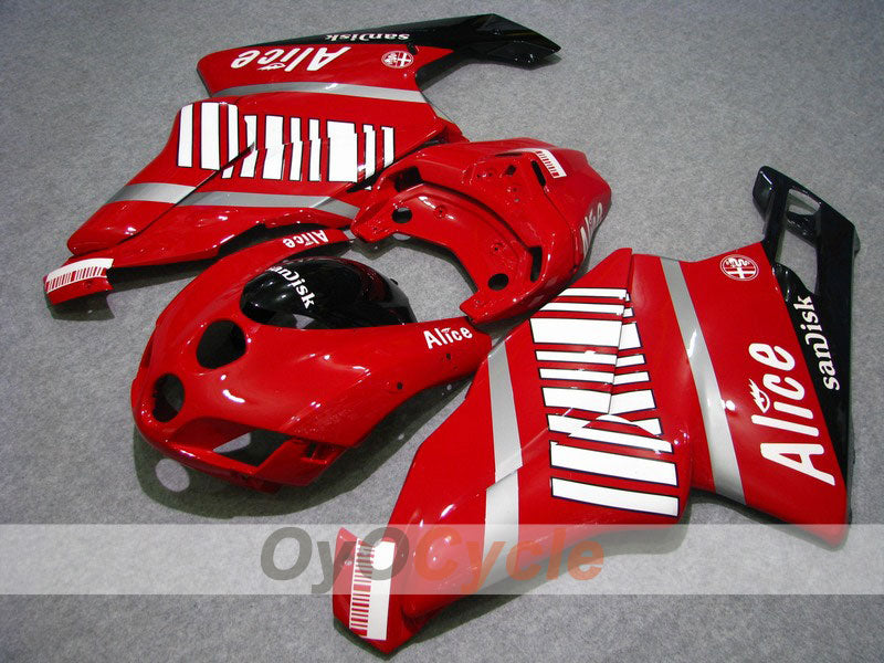 Injection Fairing kit for 05-06 Ducati 749 - Red, Black - Alice #OYO87902149 Main image