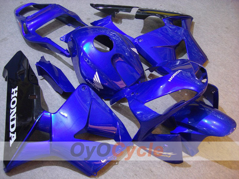 Injection Fairing kit for 03-04 CBR600RR - Blue, Black - Factory Style #OYO87902591 Main image