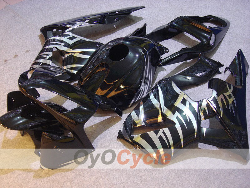 Injection Fairing kit for 05-06 CBR600RR - Black, Silver - Factory Style #OYO87900303 Main image