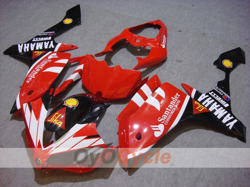 Injection Fairing kit for 07-08 YZF-R1 - Red, Black - Santander #OYO87900882