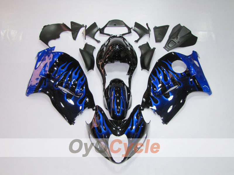 Injection Fairing kit for 99-07 GSXR1300 Hayabusa - Blue, Black - Flame #OYO87902879