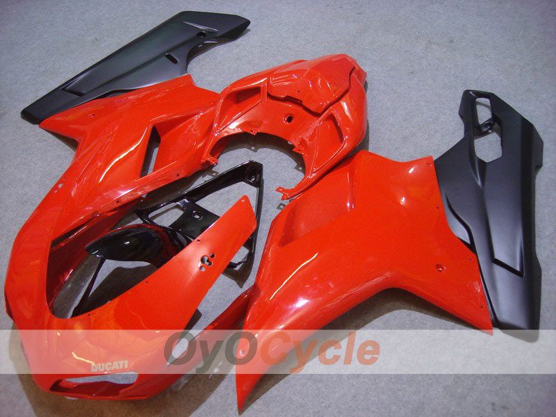 Injection Fairing kit for 09-11 Ducati 1198 - Red, Black, Matte - Factory Style #OYO87902342 Main image