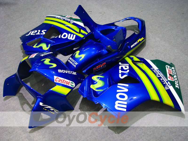 Fairing kit for 98-01 VFR800 - Blue - Castrol #OYO87902909