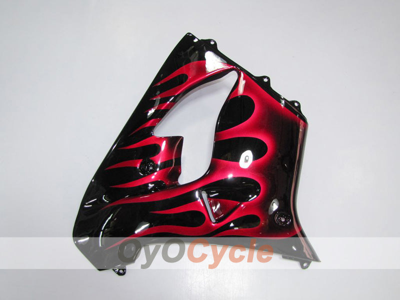 Fairing kit for 00-01 NINJA ZX-9R - Red, Black - Flame #OYO87903025