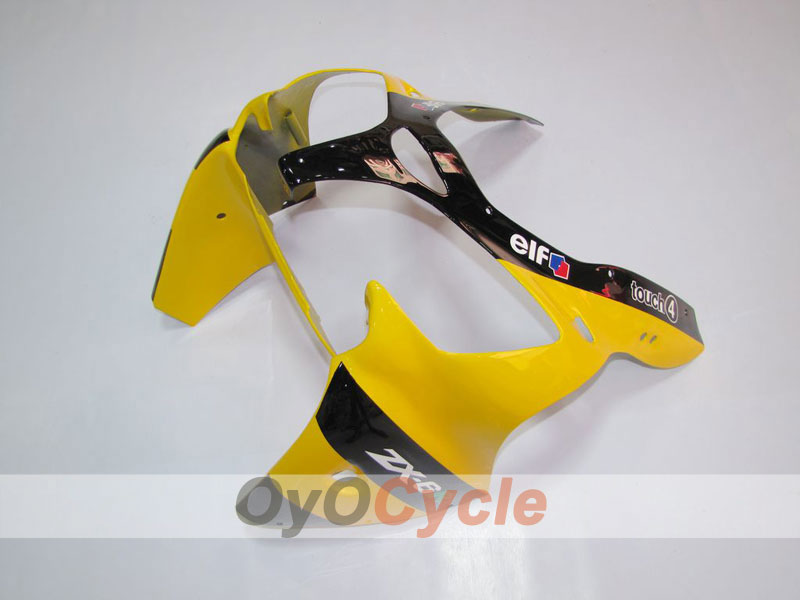 Injection Fairing kit for 00-02 NINJA ZX-6R - Yellow, Black - Monster #OYO87901716
