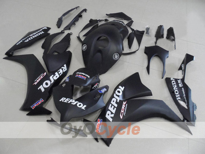 Injection Fairing kit for 12-16 CBR1000RR - Black, Matte - Repsol #OYO87903337