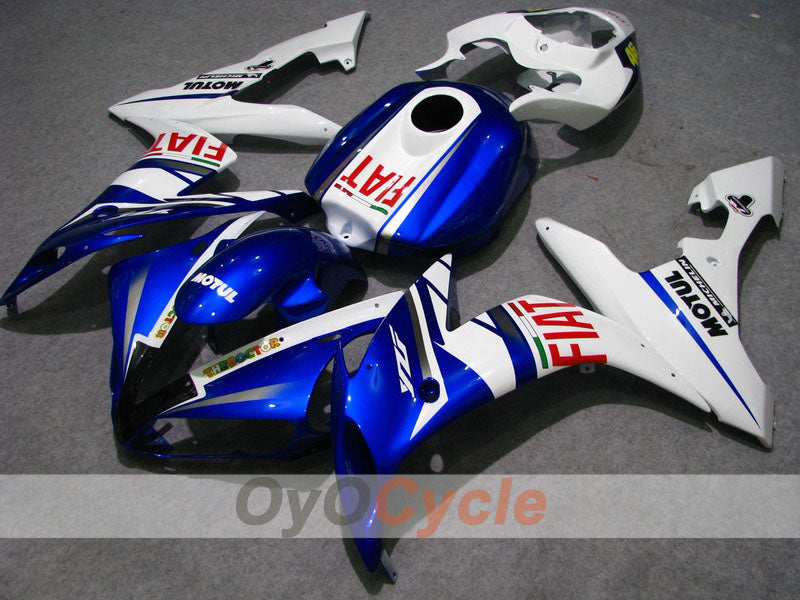 Injection Fairing kit for 04-06 YZF-R1 - Blue, White - FIAT, MOTUL #OYO87900825