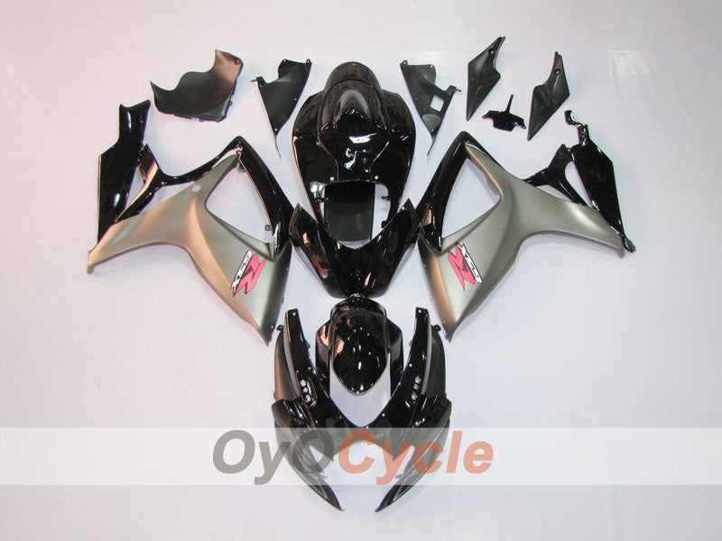 Injection Fairing kit for 06-07 GSX R600 - Black, Silver - Factory Style #OYO87901531 Main image