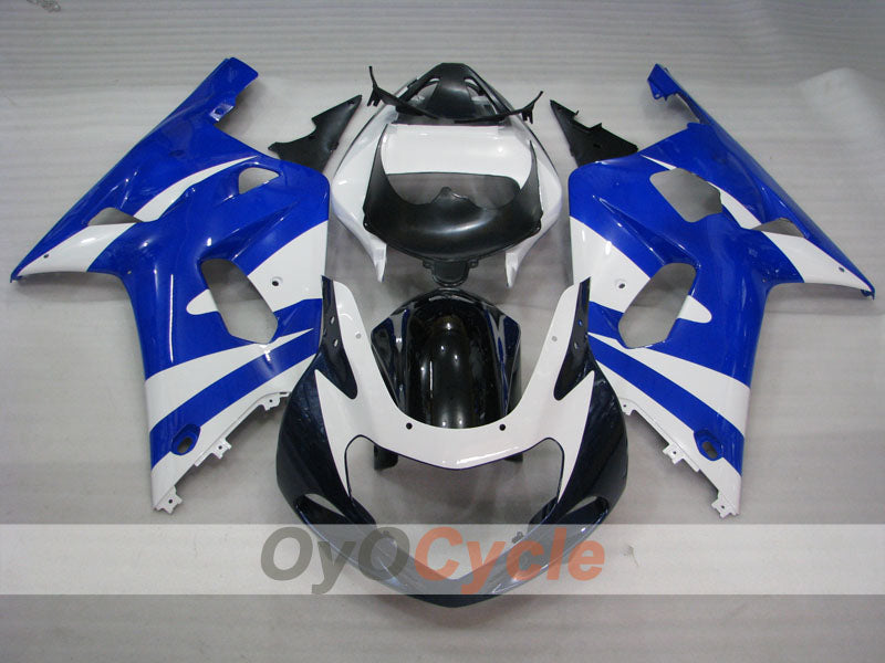 Injection Fairing kit for 01-03 GSX R600 - Blue, White, Black - Factory Style #OYO87905096