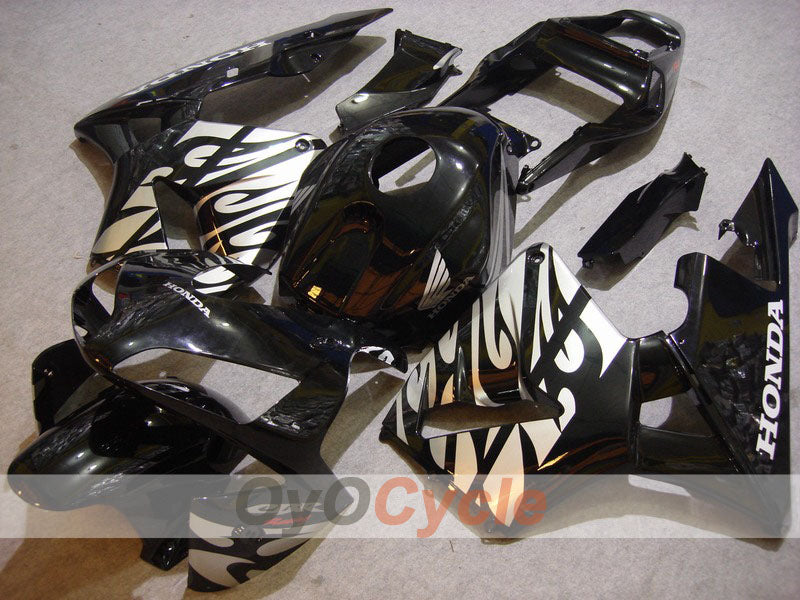 Injection Fairing kit for 03-04 CBR600RR - Black, Silver - Factory Style #OYO87902597 Main image