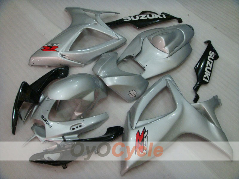 Injection Fairing kit for 06-07 GSX R600 - Black, Silver - Factory Style #OYO87901566