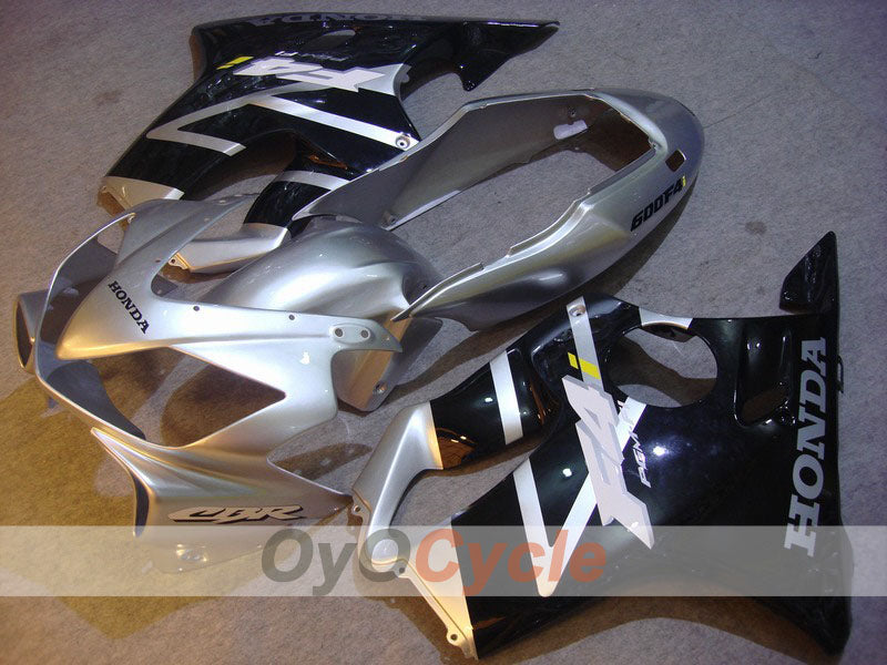 Injection Fairing kit for 01-03 CBR600F4i - Black, Silver - Factory Style #OYO87900178