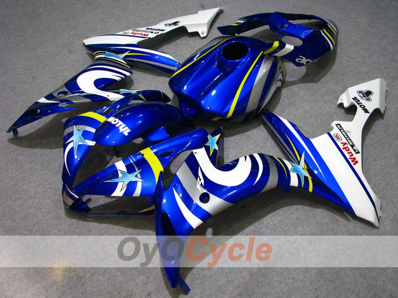 Injection Fairing kit for 04-06 YZF-R1 - Blue, White - FIAT, MOTUL #OYO87900827