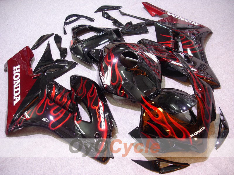 Injection Fairing kit for 04-05 CBR1000RR - Red, Black - Flame #OYO87900486