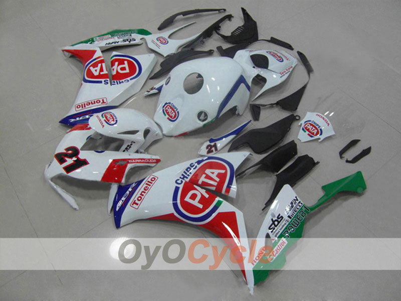 Injection Fairing kit for 12-16 CBR1000RR - Red, White - Castrol #OYO87903339 Main image