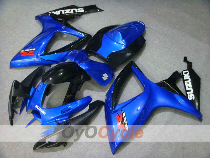 Injection Fairing kit for 06-07 GSX R750 - Blue, Black - Factory Style #OYO87901335 Main image