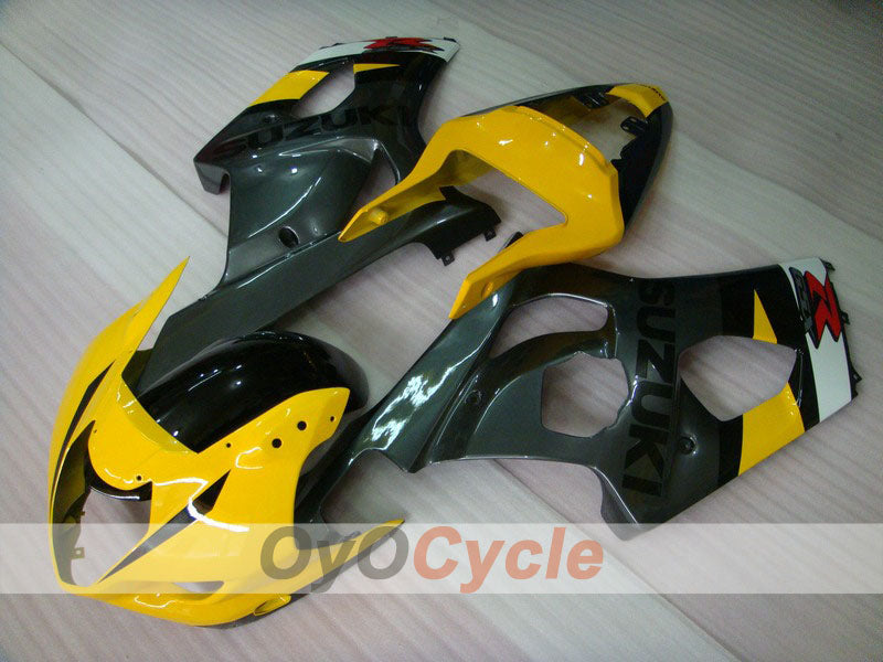 Injection Fairing kit for 04-05 GSX R750 - Yellow, Black - Factory Style #OYO87901202