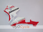 Injection Fairing kit for 03-04 CBR600RR - Red, White - PRAMAC #OYO87902593