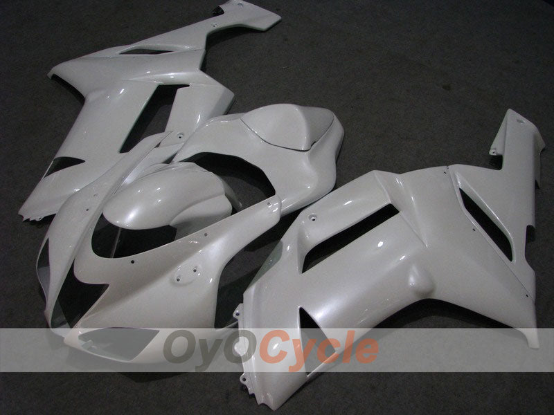 Injection Fairing kit for 07-08 NINJA ZX-6R - White - Factory Style #OYO87901908