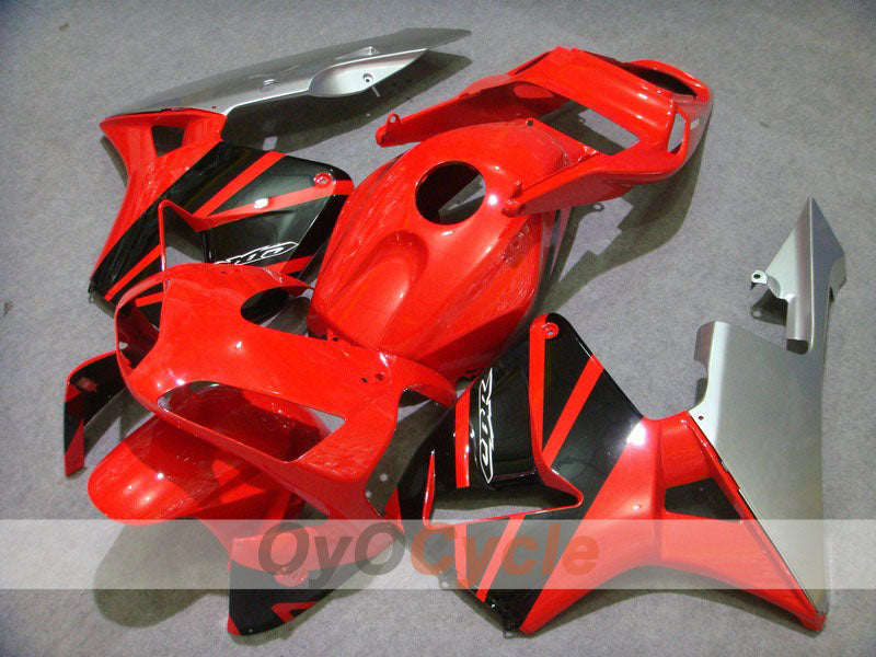 Injection Fairing kit for 03-04 CBR600RR - Red, Black - Factory Style #OYO87902601 Main image