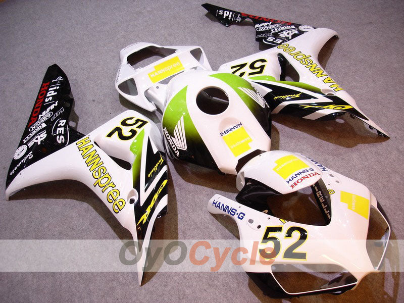 Injection Fairing kit for 06-07 CBR1000RR - White, Black - HANN Spree #OYO87900609 Main image