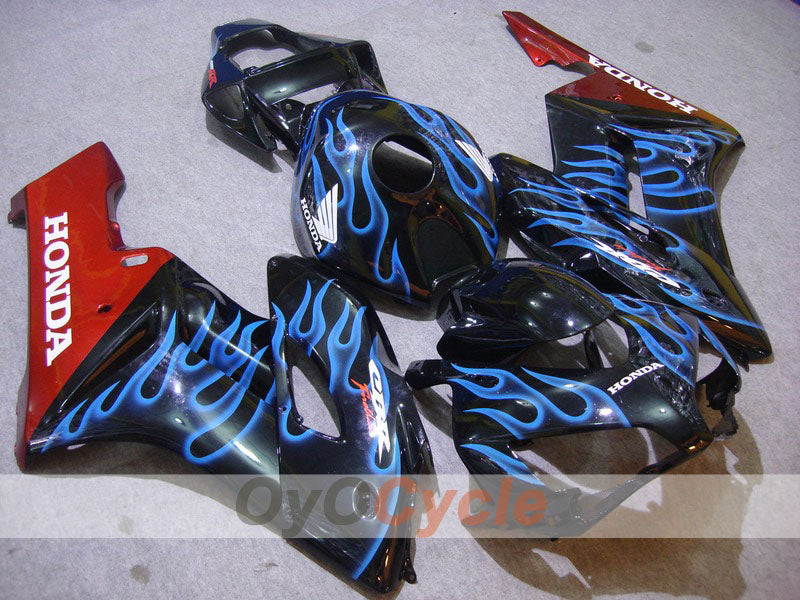 Injection Fairing kit for 04-05 CBR1000RR - Blue, Black - Flame #OYO87900489