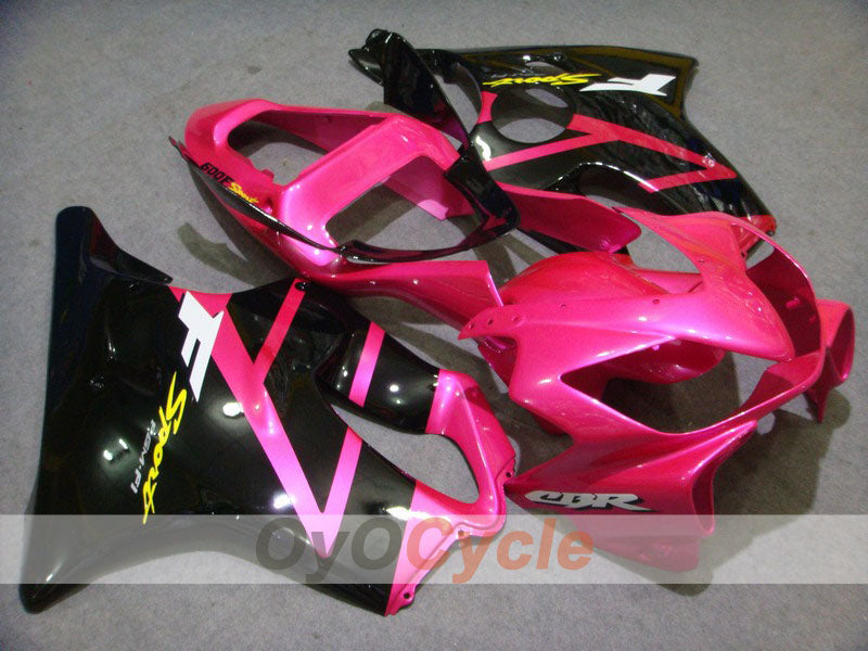 Injection Fairing kit for 01-03 CBR600F4i - Black, Pink - Factory Style #OYO87900181