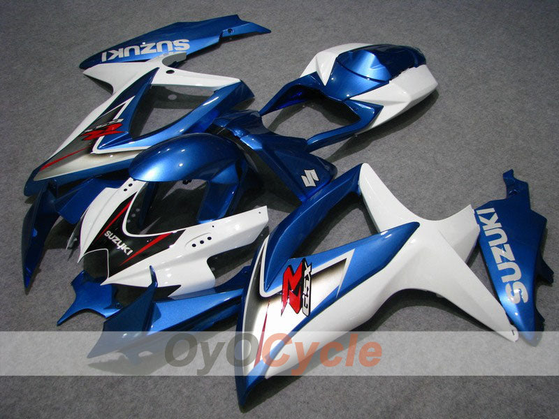 Injection Fairing kit for 08-10 GSX R750 - Blue, White - Factory Style #OYO87901425