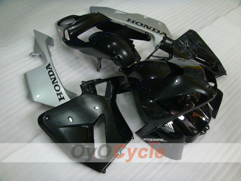 Injection Fairing kit for 03-04 CBR600RR - Black, Silver - Factory Style #OYO87902604
