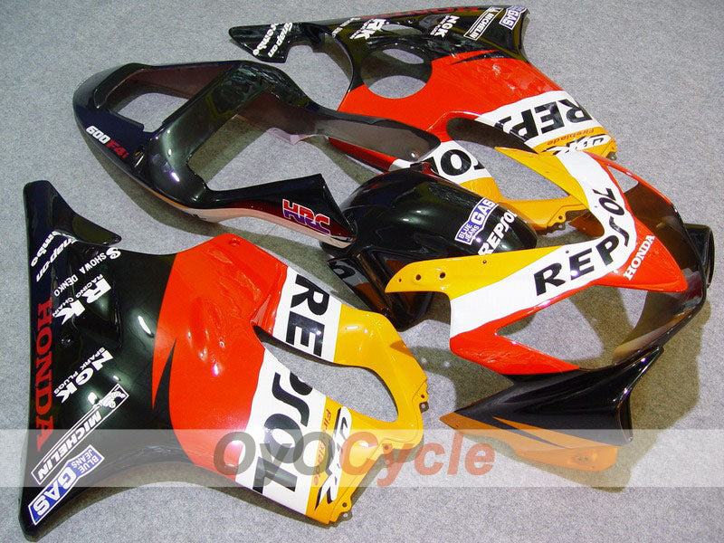 Injection Fairing kit for 01-03 CBR600F4i - Orange, Black - MICHELIN, Repsol #OYO87900186 Main image