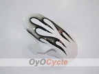Injection Fairing kit for 06-07 GSX R600 - White, Black - Flame #OYO87901495