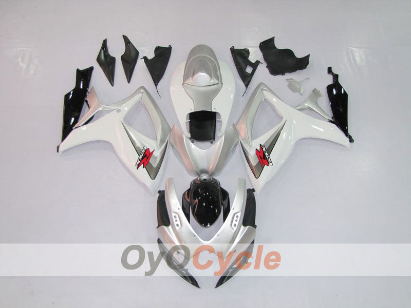 Injection Fairing kit for 06-07 GSX R750 - White, Silver - Factory Style #OYO87901319
