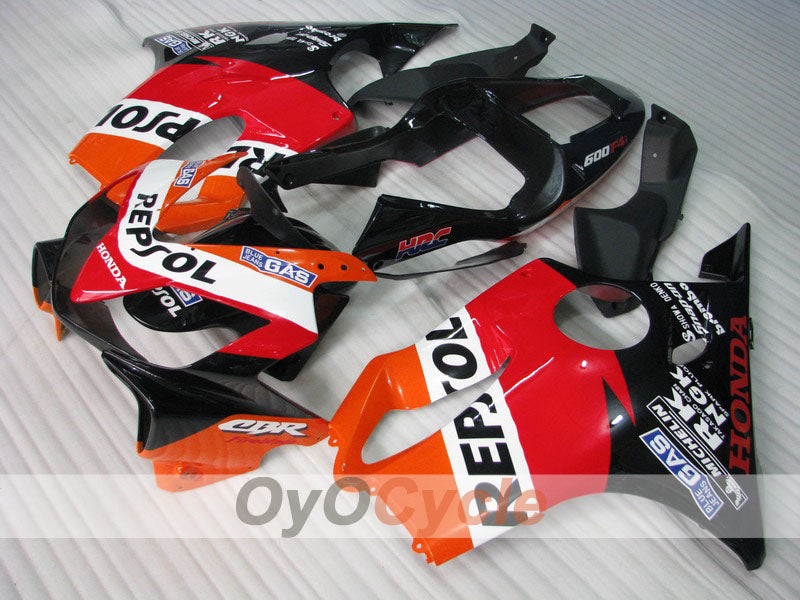 Injection Fairing kit for 01-03 CBR600F4i - Orange, Black - MICHELIN, Repsol #OYO87900187 Main image