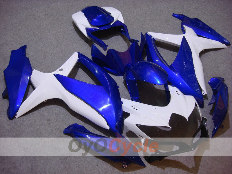 Injection Fairing kit for 08-10 GSX R750 - Blue, White - Factory Style #OYO87901412