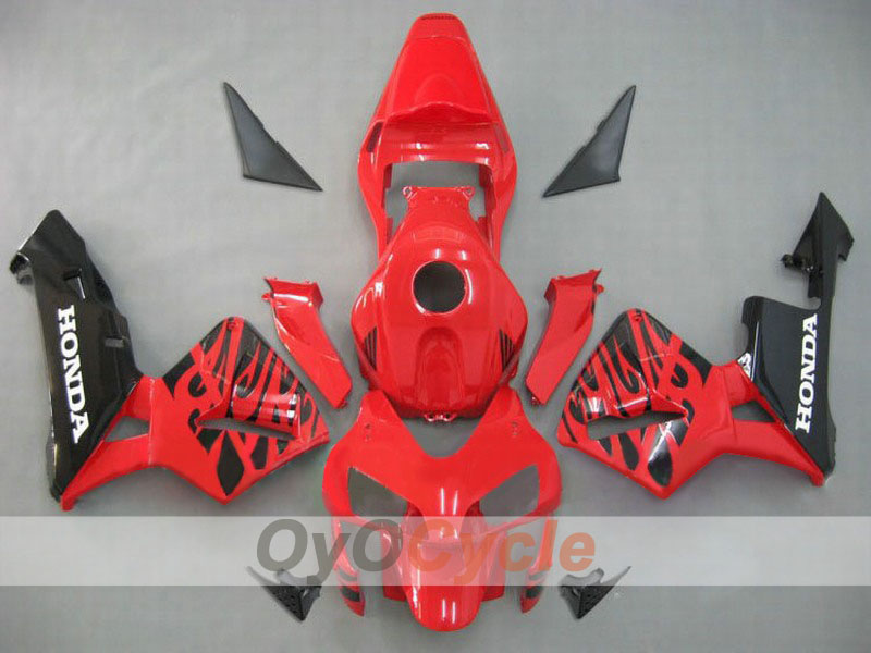 Injection Fairing kit for 03-04 CBR600RR - Red, Black - Factory Style #OYO87902607
