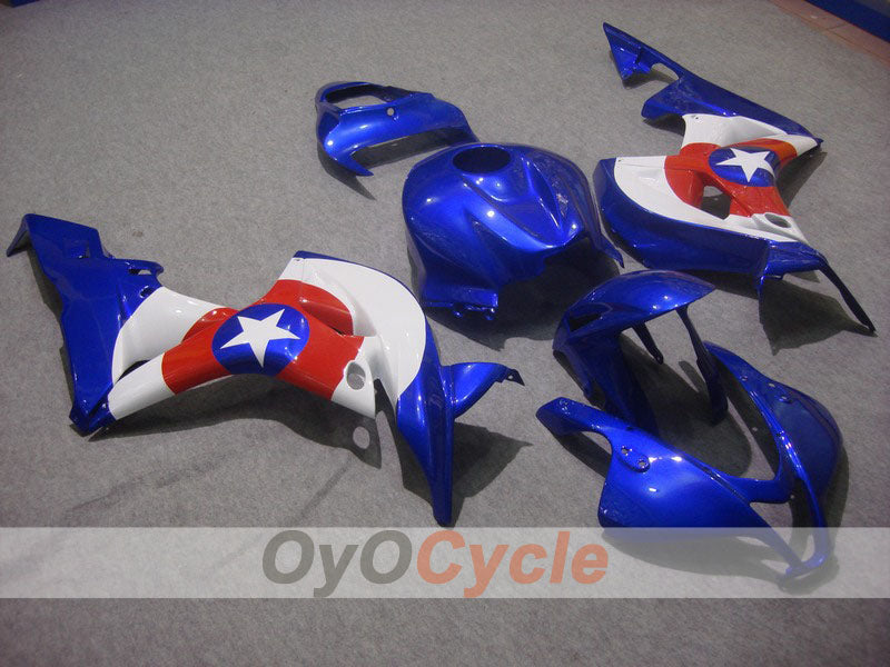 Injection Fairing kit for 07-08 CBR600RR - Blue, White - Factory Style #OYO87900401