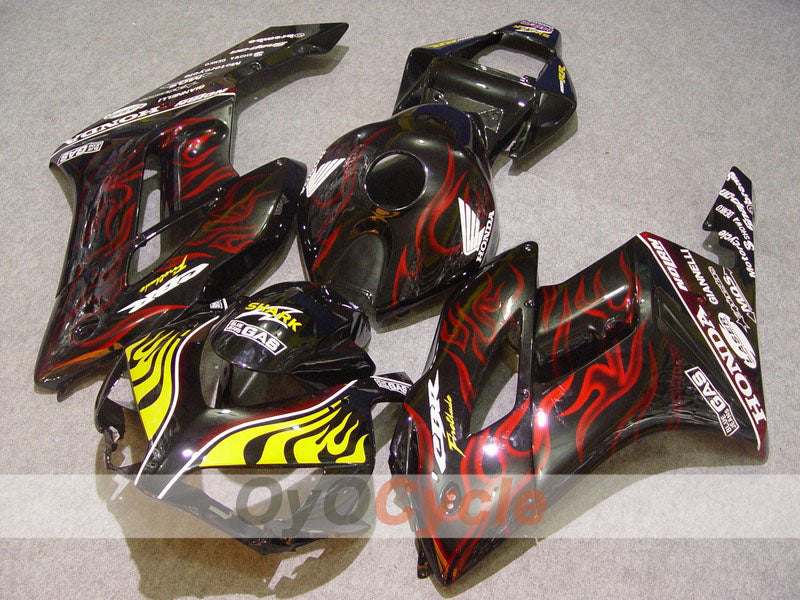Injection Fairing kit for 04-05 CBR1000RR - Red, Black - Flame #OYO87900493 Main image