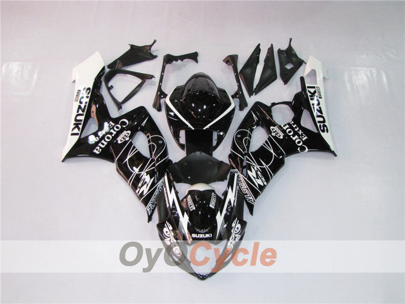 Injection Fairing kit for 05-06 GSX R1000 - White, Black - Corona #OYO87901936