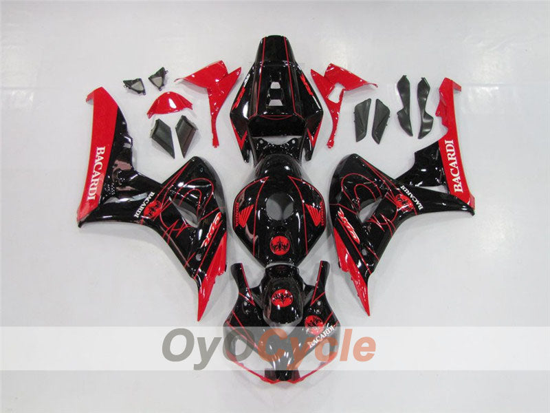 Injection Fairing kit for 06-07 CBR1000RR - Red, Black - BACARDI #OYO87900550 Secondary image