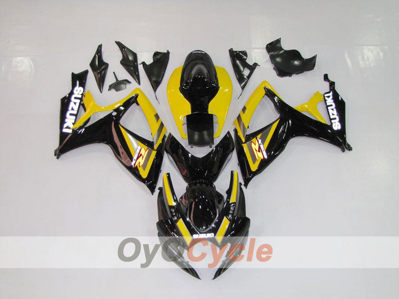 Injection Fairing kit for 06-07 GSX R750 - Yellow, Black - Factory Style #OYO87901317