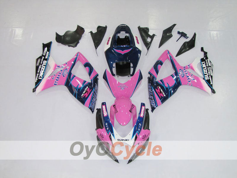Injection Fairing kit for 06-07 GSX R600 - Black, Pink - Corona, MOTUL #OYO87901433 Secondary image